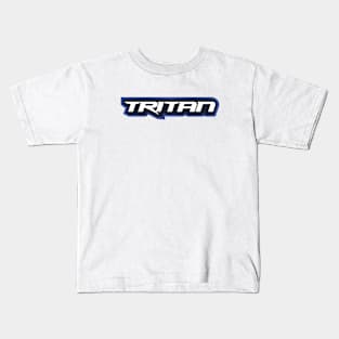 Tritan Text Blue Kids T-Shirt